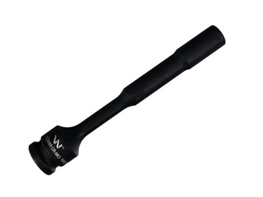 WARYŃSKI Udarni nasadni ključ 1/2", šesterokutni, tanki, vrlo dugi prolazni otvor od CRMO čelika 10 mm, duljine 150 mm, koristi se u mehanici za udarne ključeve